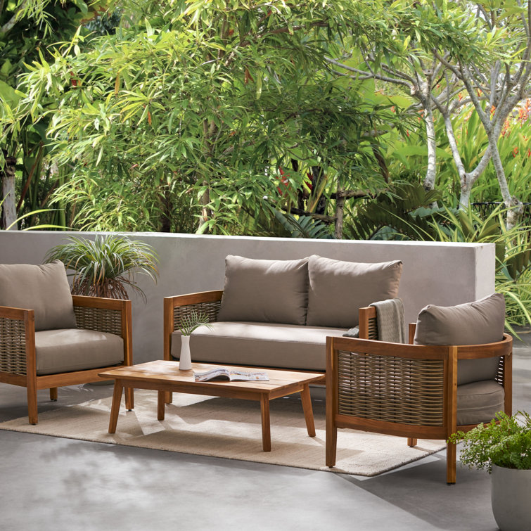 4 piece outdoor online patio set